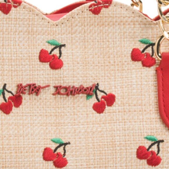 BETSEY JOHNSON Cherry Straw Tote - Picture 5 of 5